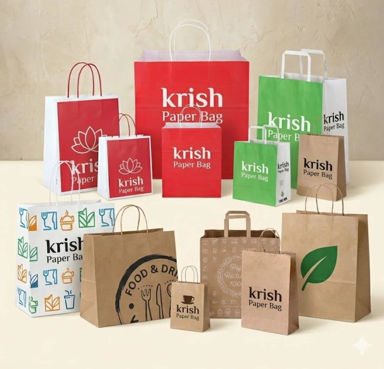 Multi-Printed Takeaway Bag