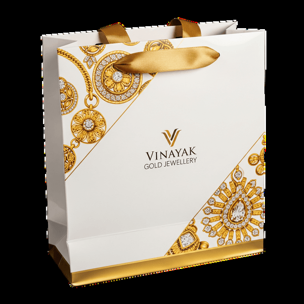 Gold Foil Jewellery Bag