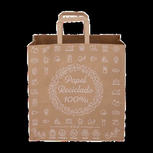 Kraft Food Bag (With Handle) — Krish Paper Bag